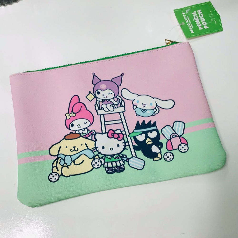 Hello Kitty & Friends Pickle-ball Print Pouch NwT 🔖